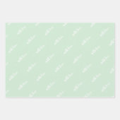 Grüne Pastete mit Liebe-Umschlagpapier Geschenkpapier Set (Vorderseite 2)