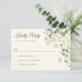 Grüne Pastete RSVP Karte (Stehend Vorderseite)