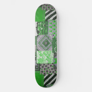 Grüne Patchwork-Skateboard-Platine Skateboard