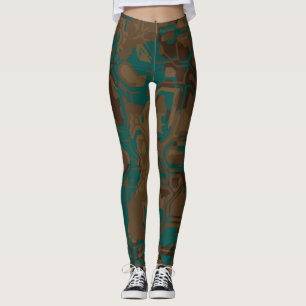 Grüne Patina Leggings