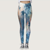 Grune Patina, Vintag rustikal Leggings (Vorderseite)