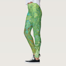 Grune Patina, Vintage rustikale Leggings