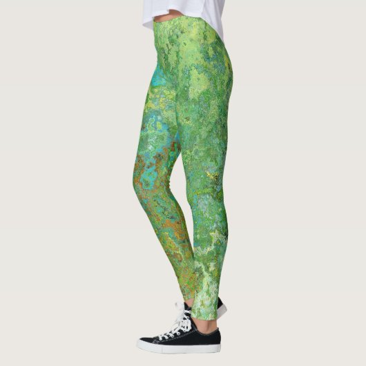 Grune Patina, Vintage rustikale Leggings (Links)