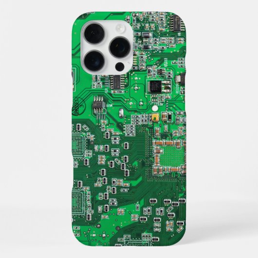 Grüne PCB-Schaltungsplatine-Design für IT-Experten iPhone Hülle (Rückseite)