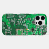 Grüne PCB-Schaltungsplatine-Design für IT-Experten iPhone Hülle (Rückseite (Horizontal))