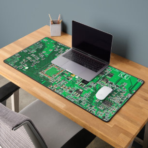 Grüne PCB-Schaltungsplatine-Design für IT-Experten Schreibtischunterlage