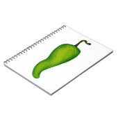 Grüne Pepper Notizblock (Linke Seite)
