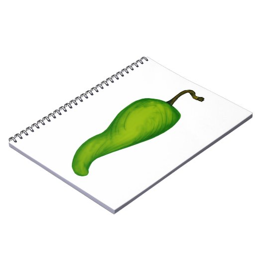 Grüne Pepper Notizblock (Linke Seite)
