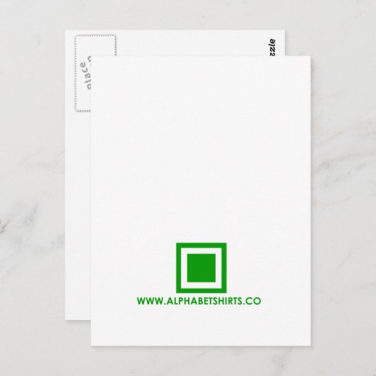 Grüne Periode Postkarte (Vorne/Hinten)