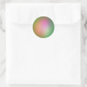 Grüne Perle Runder Aufkleber (Tasche)