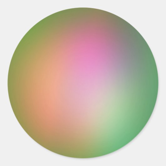 Grüne Perle Runder Aufkleber (Vorderseite)