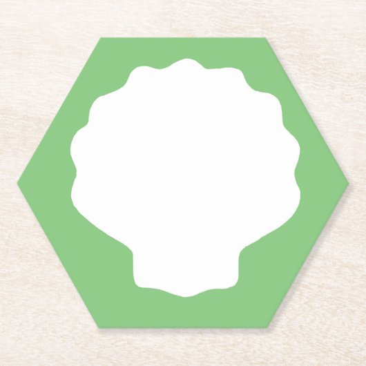 Grüne Perle Untersetzer (Vorderseite)