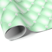 Grüne Perlen Geschenkpapier (Rolleneckpunkt)