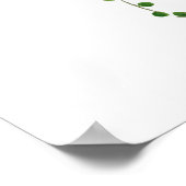 Grüne Perlenwasserfarbe 2020 Poster (Ecke)