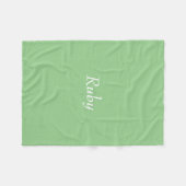 Grüne personalisierte Fleece-Decke Apples Fleecedecke (Vorderseite (Horizontal))