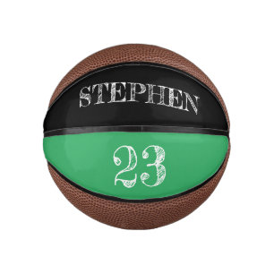 Grüne Personalisierte Namensnummer (basketball) Mini Basketball