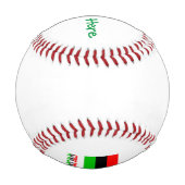 Grüne Persönliche Fahne der amerikanischen Diaspor Baseball (Rückseite)