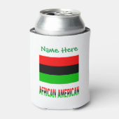 Grüne Persönliche Fahne der amerikanischen Diaspor Dosenkühler (Kanne Vorderseite)