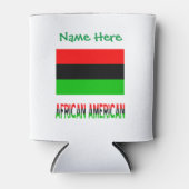 Grüne Persönliche Fahne der amerikanischen Diaspor Dosenkühler (Vorderseite)