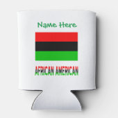 Grüne Persönliche Fahne der amerikanischen Diaspor Dosenkühler (Rückseite)