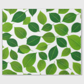 Grüne Petal Geschenkpapier (Flach)