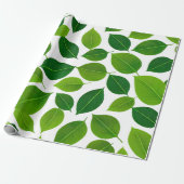 Grüne Petal Geschenkpapier (Ungerollt)