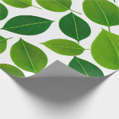 Grüne Petal Geschenkpapier (Ecke)