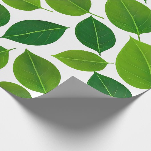 Grüne Petal Geschenkpapier (Ecke)
