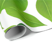 Grüne Petal Geschenkpapier (Rolleneckpunkt)