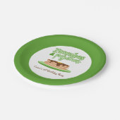 Grüne Pfannkuchen und Pajamas Geburtstagspartei Pappteller (Schrägansicht)