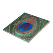 Grüne Pfau-Feder-Fliese Fliese (Seite)