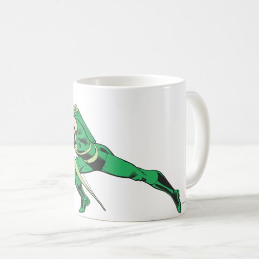 Grüne Pfeil-Crouches Kaffeetasse (VorderseiteRechts)