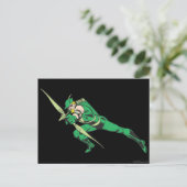 Grüne Pfeil-Crouches Postkarte (Stehend Vorderseite)