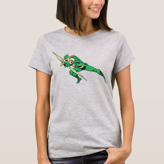 Grüne Pfeil-Crouches T-Shirt (Vorderseite)