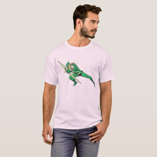Grüne Pfeil-Crouches T-Shirt (Vorne ganz)