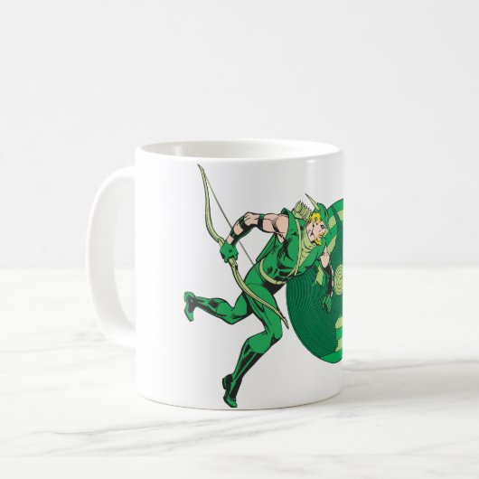 Grüne Pfeil mit Ziel 2 Kaffeetasse (Vorderseite Links)