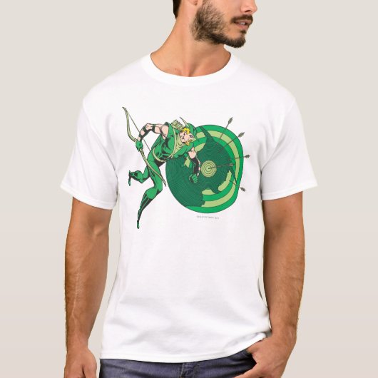 Grüne Pfeil mit Ziel 2 T-Shirt (Vorderseite)