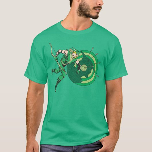 Grüne Pfeil mit Ziel 2 T-Shirt (Vorderseite)