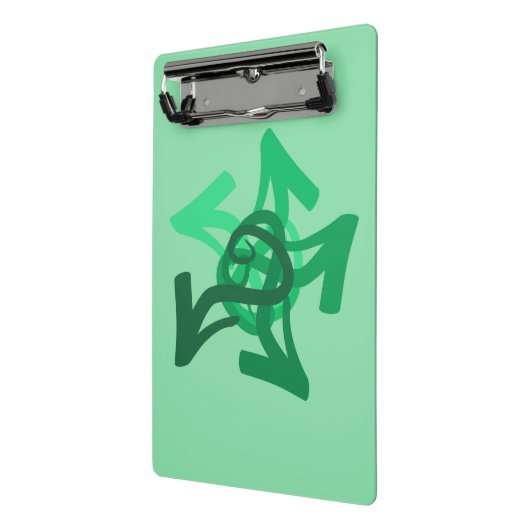 Grüne Pfeile Mini-Zwischenablage Mini Klemmbrett (Gewinkelt2)