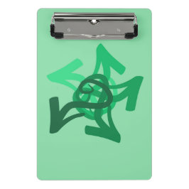 Grüne Pfeile Mini-Zwischenablage Mini Klemmbrett