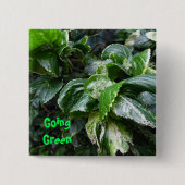 Grüne Pflanze Button (Vorderseite)