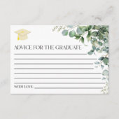 Grüne Pflanze Eukalyptus Hinweiskarte (Vorderseite)