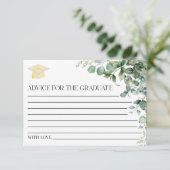 Grüne Pflanze Eukalyptus Hinweiskarte (Stehend Vorderseite)