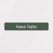 Grüne Pflanze Farben wasserdichte Namensschilder Etiketten (Design 1)