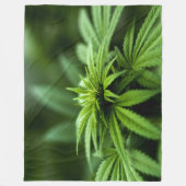 GRÜNE PFLANZE FLEECEDECKE (Vorderseite)