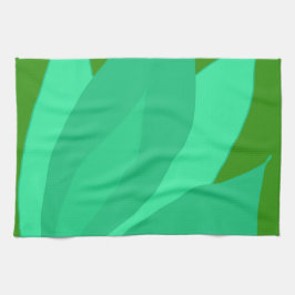 Grüne Pflanze Geschirrtuch