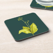 Grüne Pflanze Getränkeuntersetzer (Linke Seite)