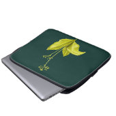 Grüne Pflanze Laptopschutzhülle (Vorne Knopf)
