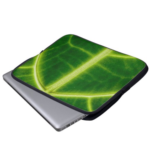 grüne Pflanze Laptopschutzhülle (Vorne Knopf)