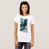 Grüne Pflanze Leaf Stilvolles Long Shirt Top (Vorne ganz)